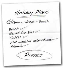 holiday check list